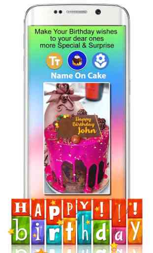 Photo On Birthday Cake - Cake with name and photo 2