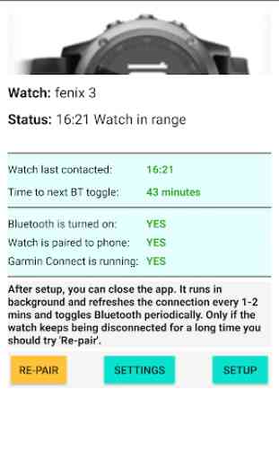 Reconnect Garmin Watch 1