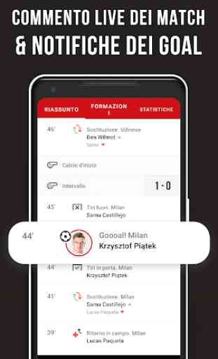 Rossoneri Live – App non ufficiale di Milan 3
