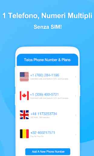 Telos: Secondo Numero, Chiamate & SMS Illimitati 3