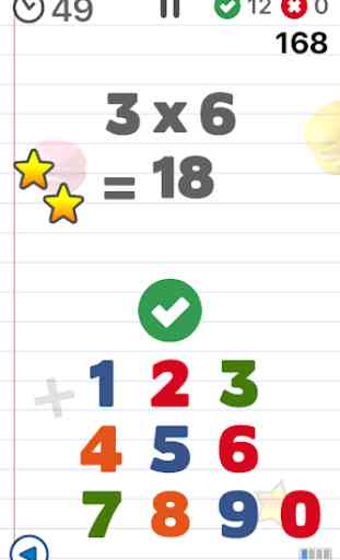 AB Math - gioco per bambini : tabelline 1