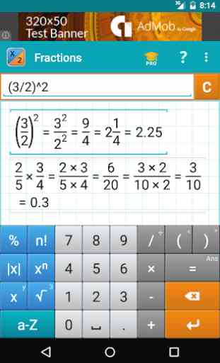 Calcolatrice di Frazioni 2