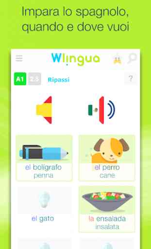 Impara lo spagnolo con Wlingua 1