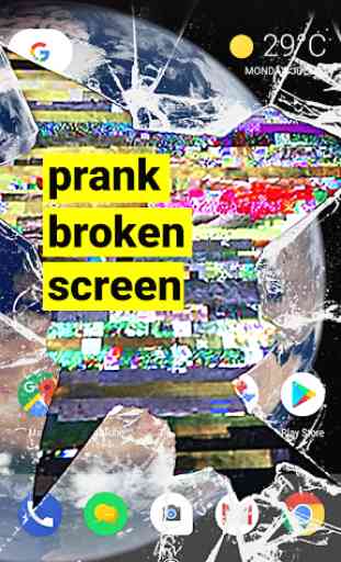 schermo rotto broken screen prank  2