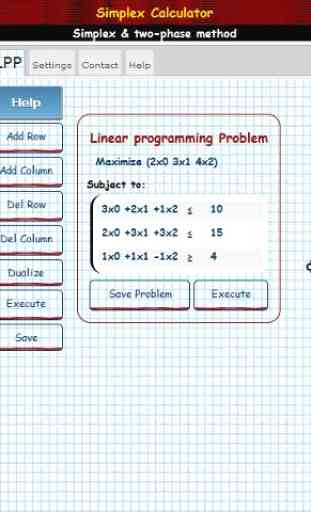 Simplex Algorithm Calculator 1