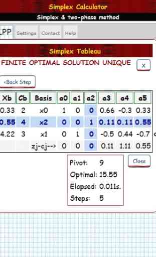Simplex Algorithm Calculator 3