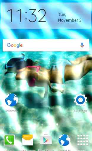 Underwater Phone Screen effect 2