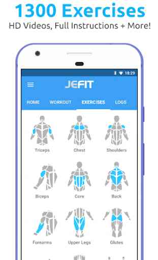 JEFIT Workout Tracker, Weight Lifting, Gym Log App 2