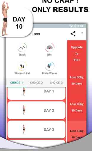 Perdita di peso - 10 kg / 10 giorni, Fitness App 1