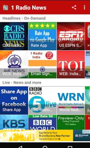 1 Radio News - Hourly, Podcasts, Live News 4