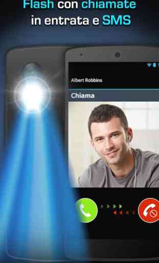 LED avvisi flash: chiamata/SMS 1