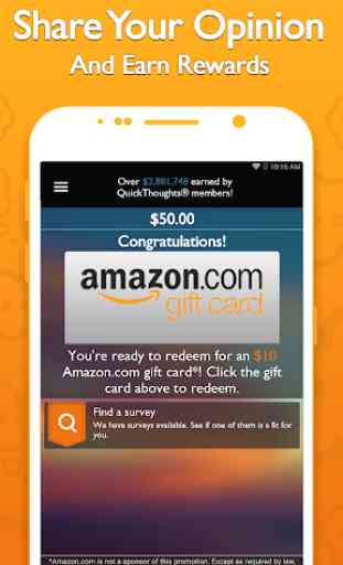 QuickThoughts: Take Surveys Earn Gift Card Rewards 2