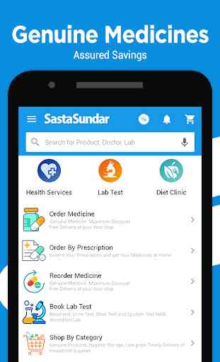 SastaSundar - Genuine Medicine Lab Test Doctor App 1