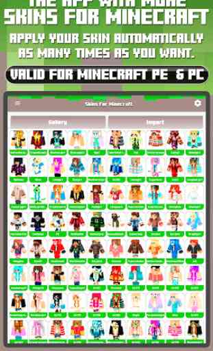 Skins per Minecraft PE & PC 1