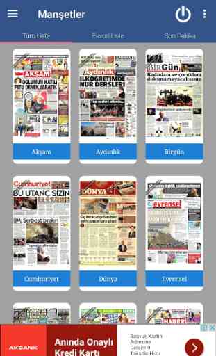 All Turkey Newspapers 1