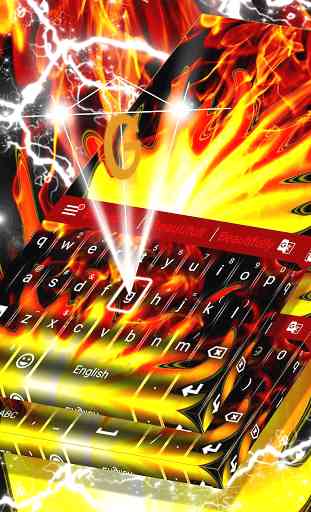 Flames Animated Keyboard Theme 1