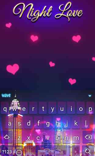 Night Love Animated Keyboard + Live Wallpaper 2