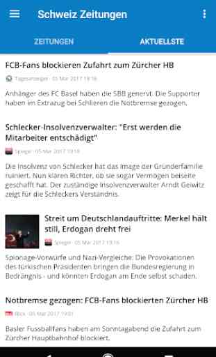 Schweiz Zeitungen - Aktuelle Nachrichten 3