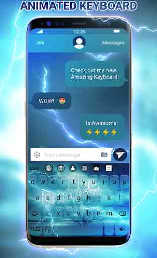 Storm Animated Keyboard + Live Wallpaper 1