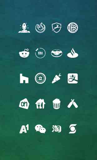 Whicons - White Icon Pack 4