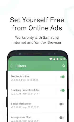 AdGuard Content Blocker: Samsung Internet Ad Block 1