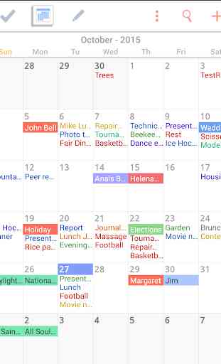 Compiti Calendario Agenda 4