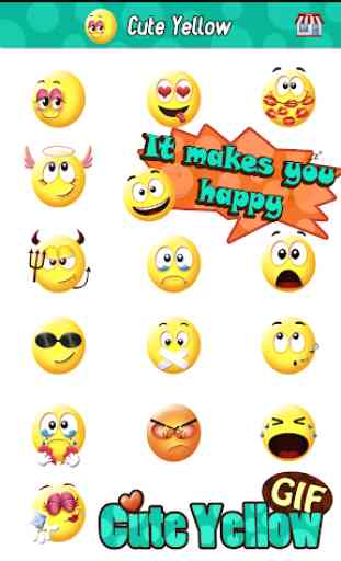 Cute Smiley Gif Emoji Sticker 1