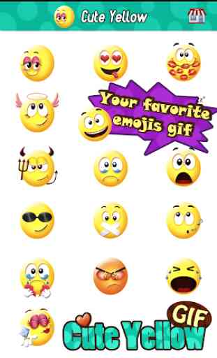 Cute Smiley Gif Emoji Sticker 2