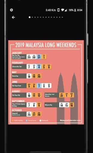 Malaysia Calendar - Holiday & Note (Calendar 2020) 2