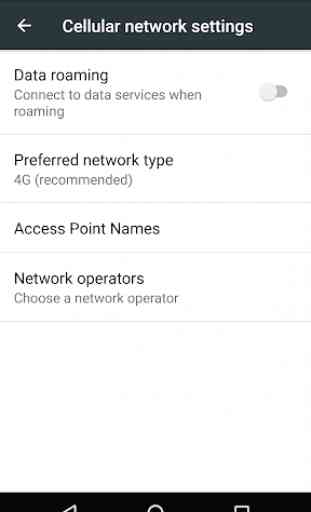 Mobile Network Settings 1