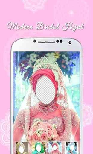 Modern Bridal Hijab Selfie 4