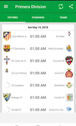 Spanish League 2019-20 Fixtures 1