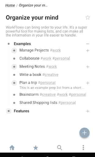 WorkFlowy - Notes, Lists, Outlines 1
