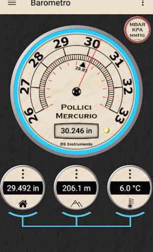 Barometro - Altimetro e info meteorologiche 2