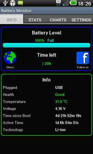 Batteria Monitor Widget 3