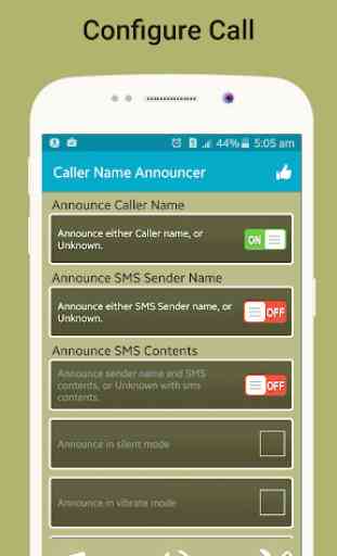 Caller Name Announcer, Flash su chiamata e SMS 2