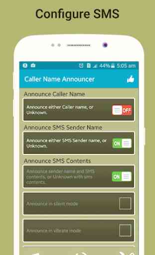 Caller Name Announcer, Flash su chiamata e SMS 3