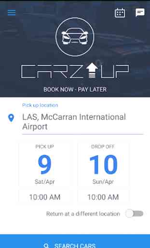 CarzUP - car rental app 1