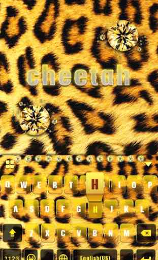 Cheetah Tema Tastiera 1