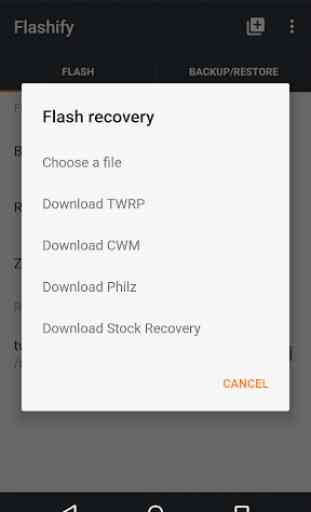 Flashify (for root users) 2