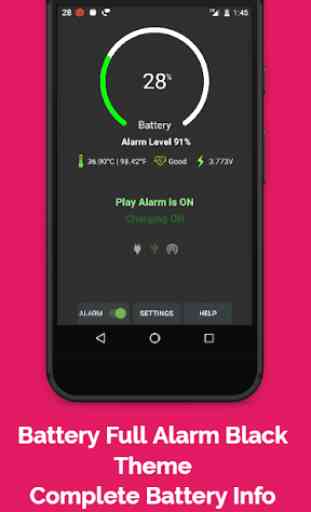 Full Battery Alarm and Battery Low Alarm 1