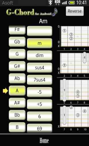GChord  (Guitar Chord Finder) 1
