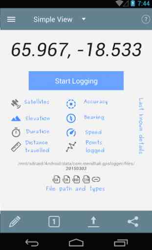 Logger GPS per Android 1