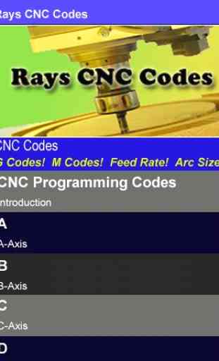 Rays CNC Codes 1
