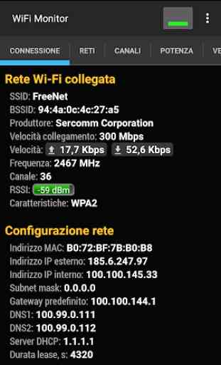 WiFi Monitor: analizzatore di reti Wi-Fi 1
