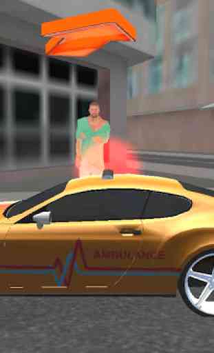 Ambulanza folle driver 3D 3