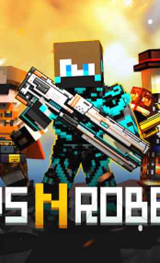 Cops N Robbers - 3D Pixel Craft Gun Shooting Games 1