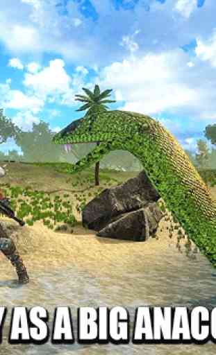wild anaconda attacco snake 3D 1