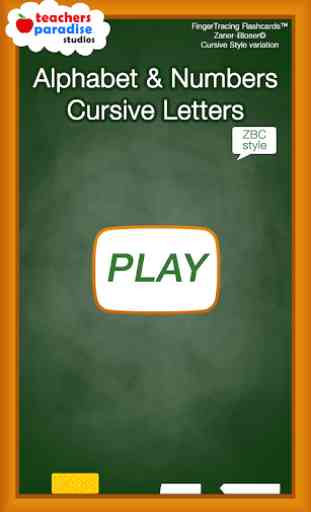 Alphabet & Numbers Cursive Handwriting - ZBC 1