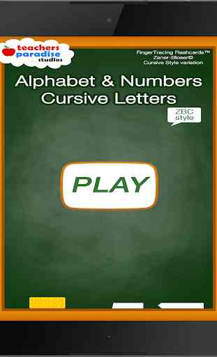 Alphabet & Numbers Cursive Handwriting - ZBC 2